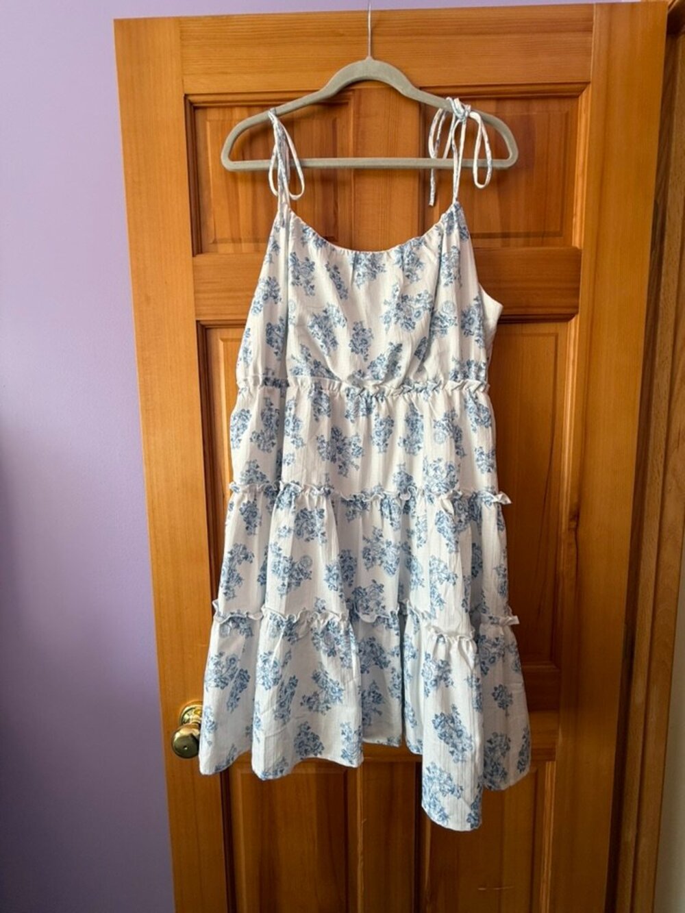 Arula Blue Floral Mini Dress